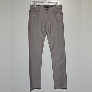 Jachs New York Mens Gray Straight Fit Flex Waistband 5 Pocket Pants Sz 30x34